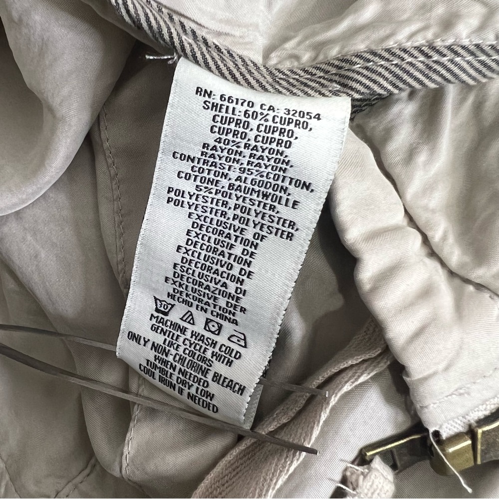 Marakesh Anthropologie Lightweight Cupro Moto Utility Jacket Size Medium - Picture 8 of 9